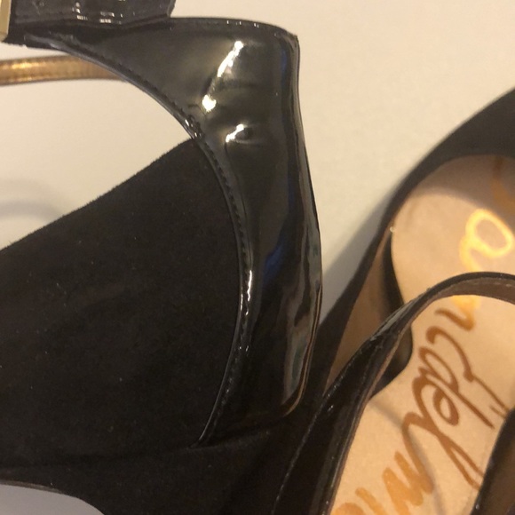 Sam Edelman BlackSuede/Patent Heels - Picture 12 of 15